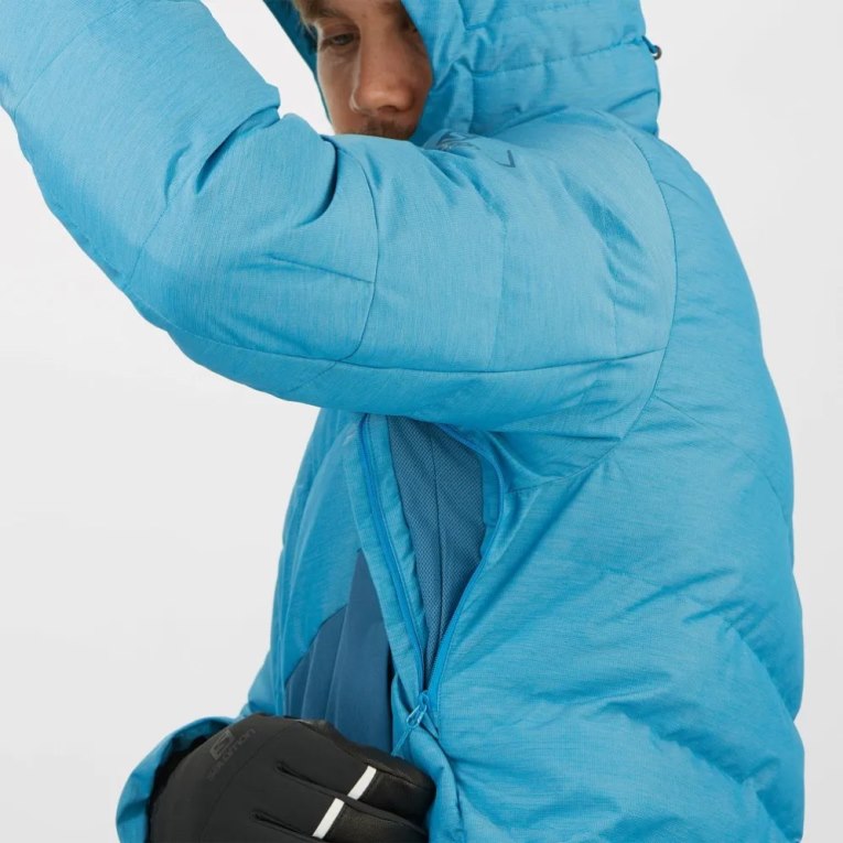 Turquoise Salomon Snowshelter Insulated Men's Ski Jackets | IE GJ3607